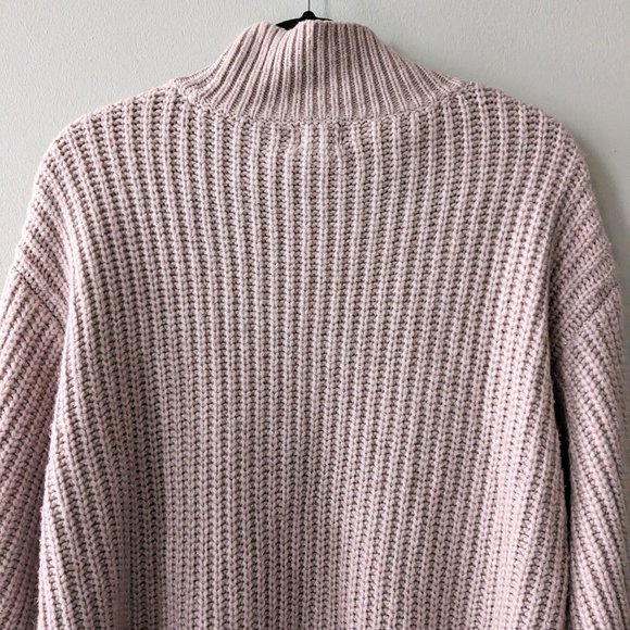 a new day Blush Pink Mockneck Mixed Knit Sweater - Picture 5 of 8